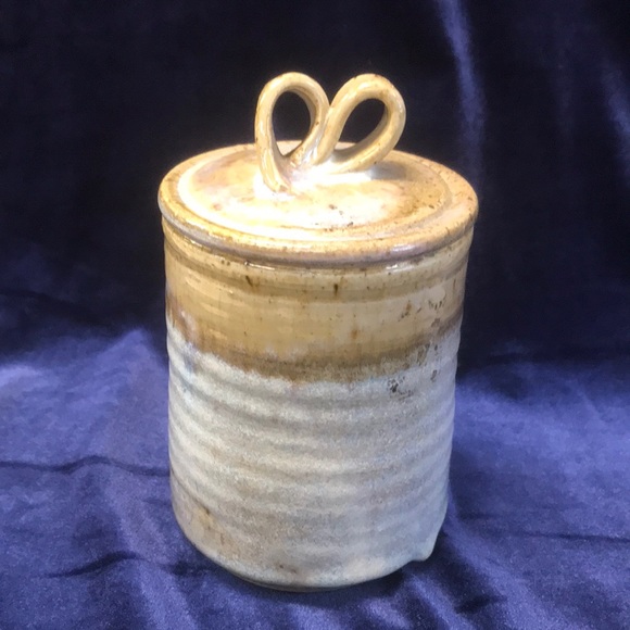 Vintage Signed Studio Pottery Lidded Jar - Picture 1 of 6